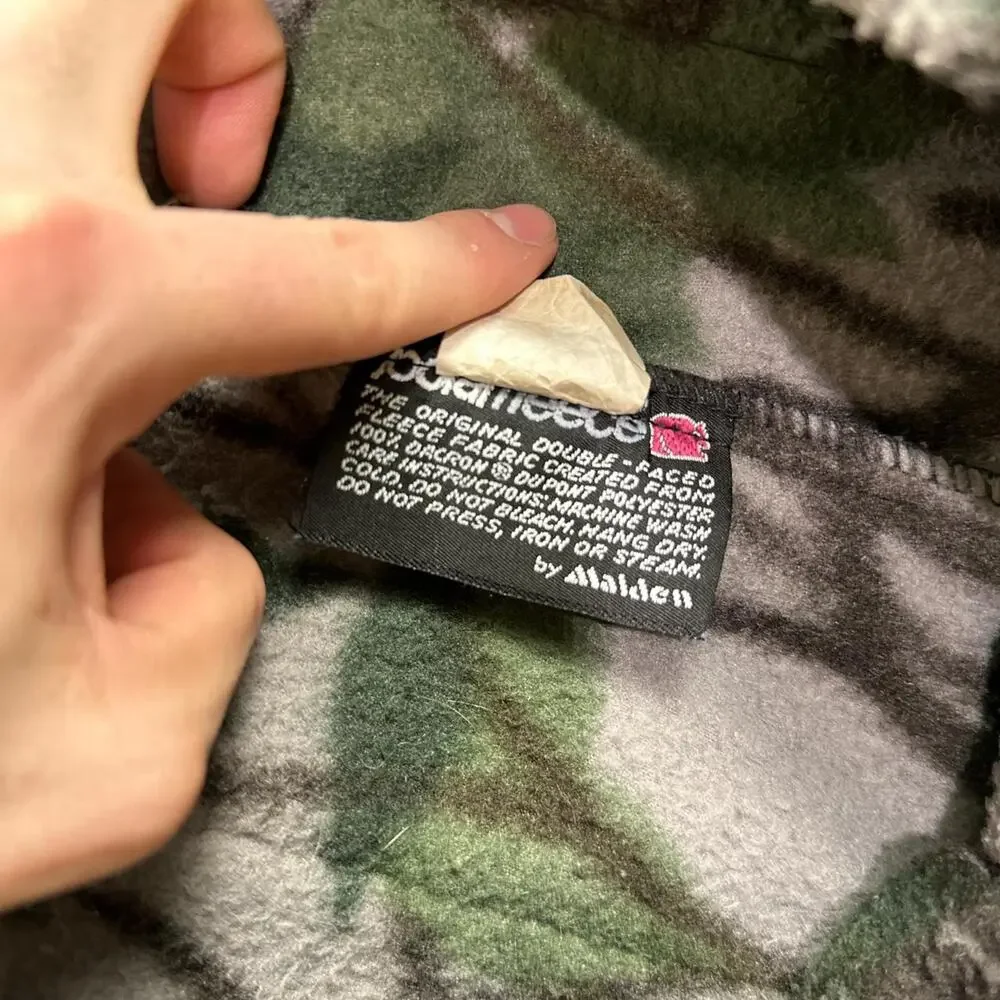 Vintage 90’s Himalayan Camo Hunting Polarfleece Deep Pile Cargo Pants Size XL - Picture 5 of 8